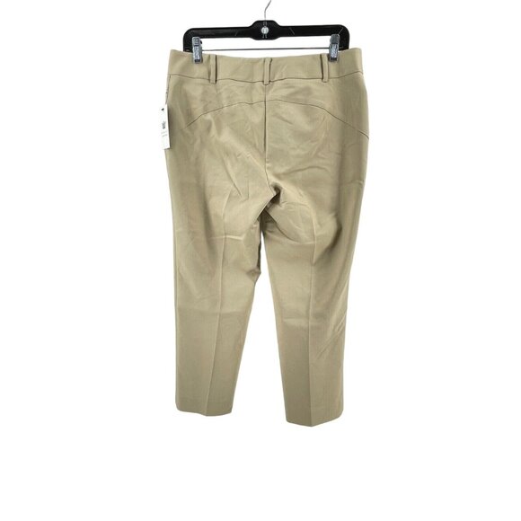 NWT Women's Chaus NY Crop Khaki Pants Zipper Pockets Mid Rise Size 6 - Picture 4 of 13